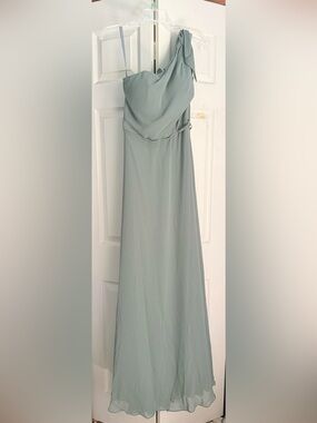 Kennedy Blue One-Shoulder Sage Green